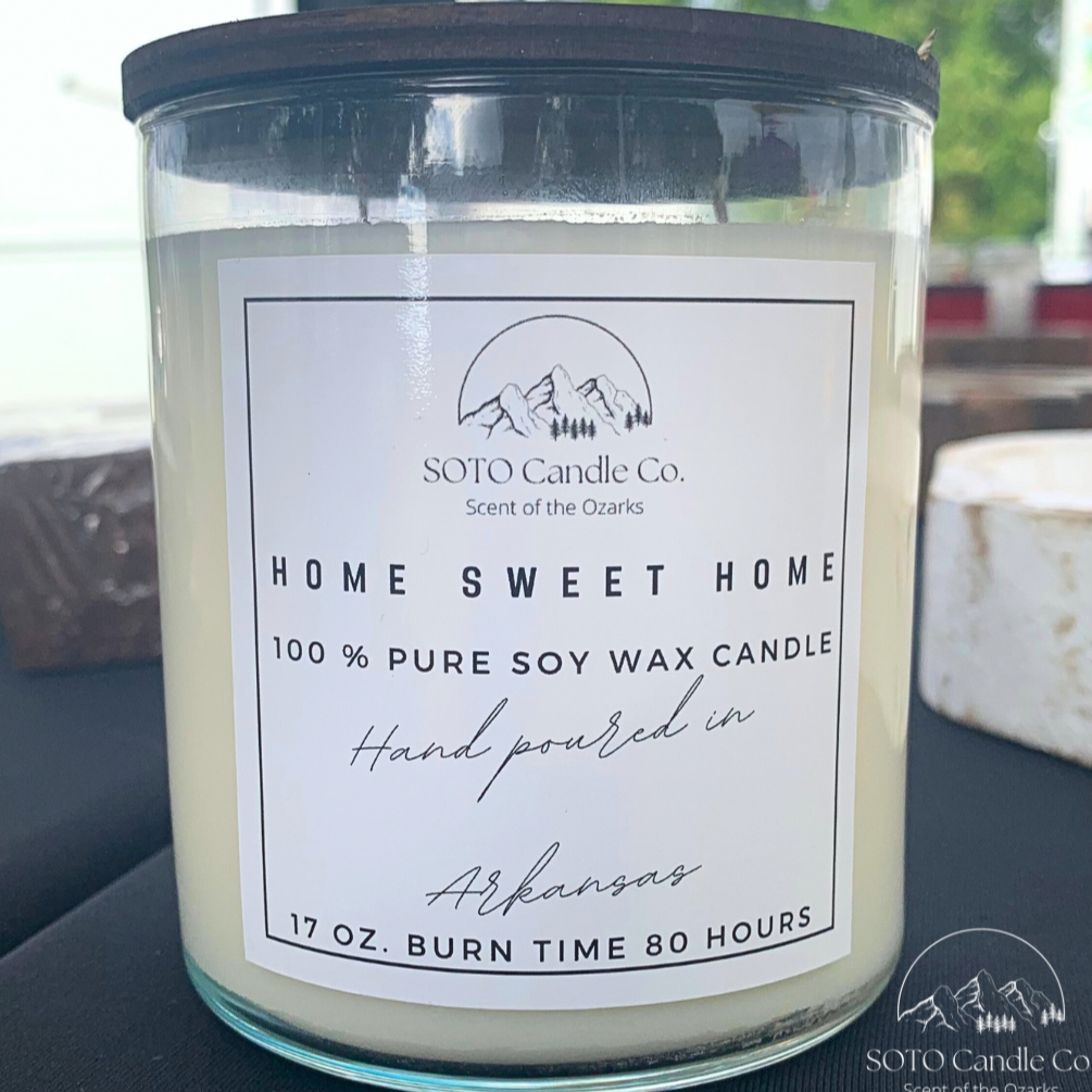 Home Sweet Home – Tumbler Candle (17 oz) | 2 Wick | Warm, Cozy, Creamy | Clean Soy, Pet-Safe, Hand-Poured