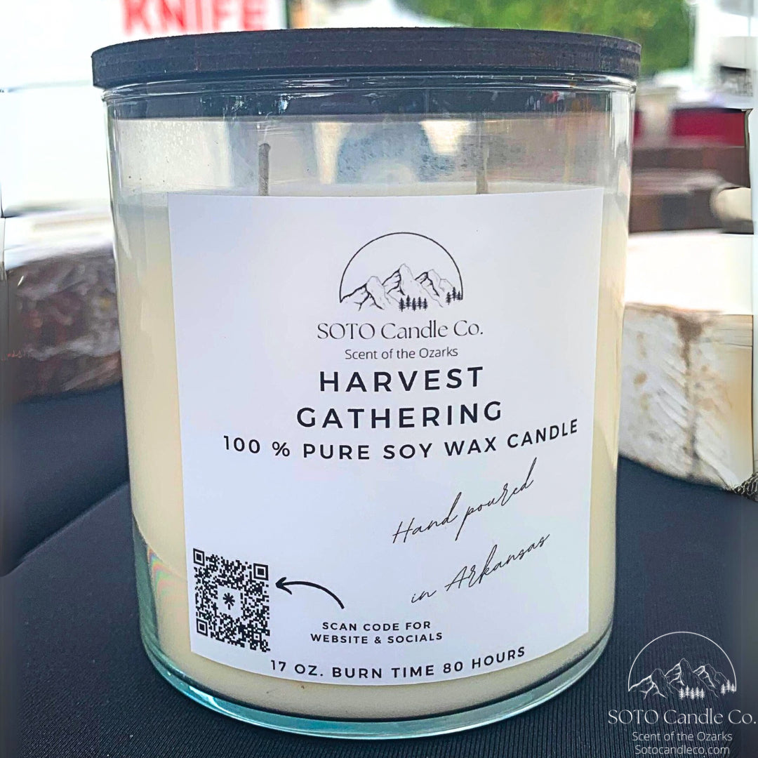 Harvest Gathering – Tumbler Candle (17 oz) | 2 Wick | Spiced, Fruity, Cozy | Clean Soy, Pet-Safe, Hand-Poured