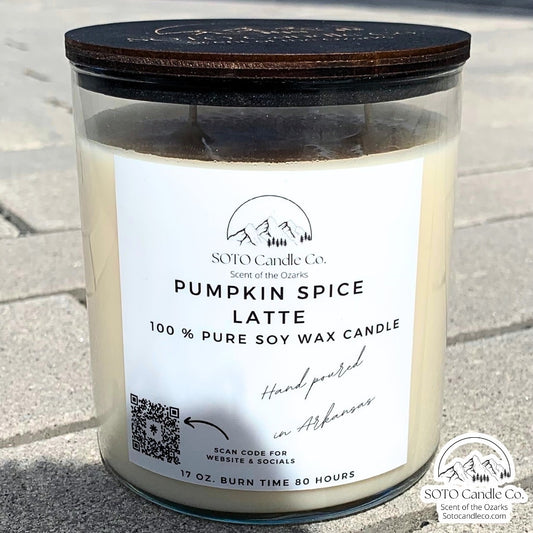 Pumpkin Spice Latte – Tumbler Candle (17 oz) | 2 Wick | Warm, Cozy, Spiced | Clean Soy, Pet-Safe, Hand-Poured