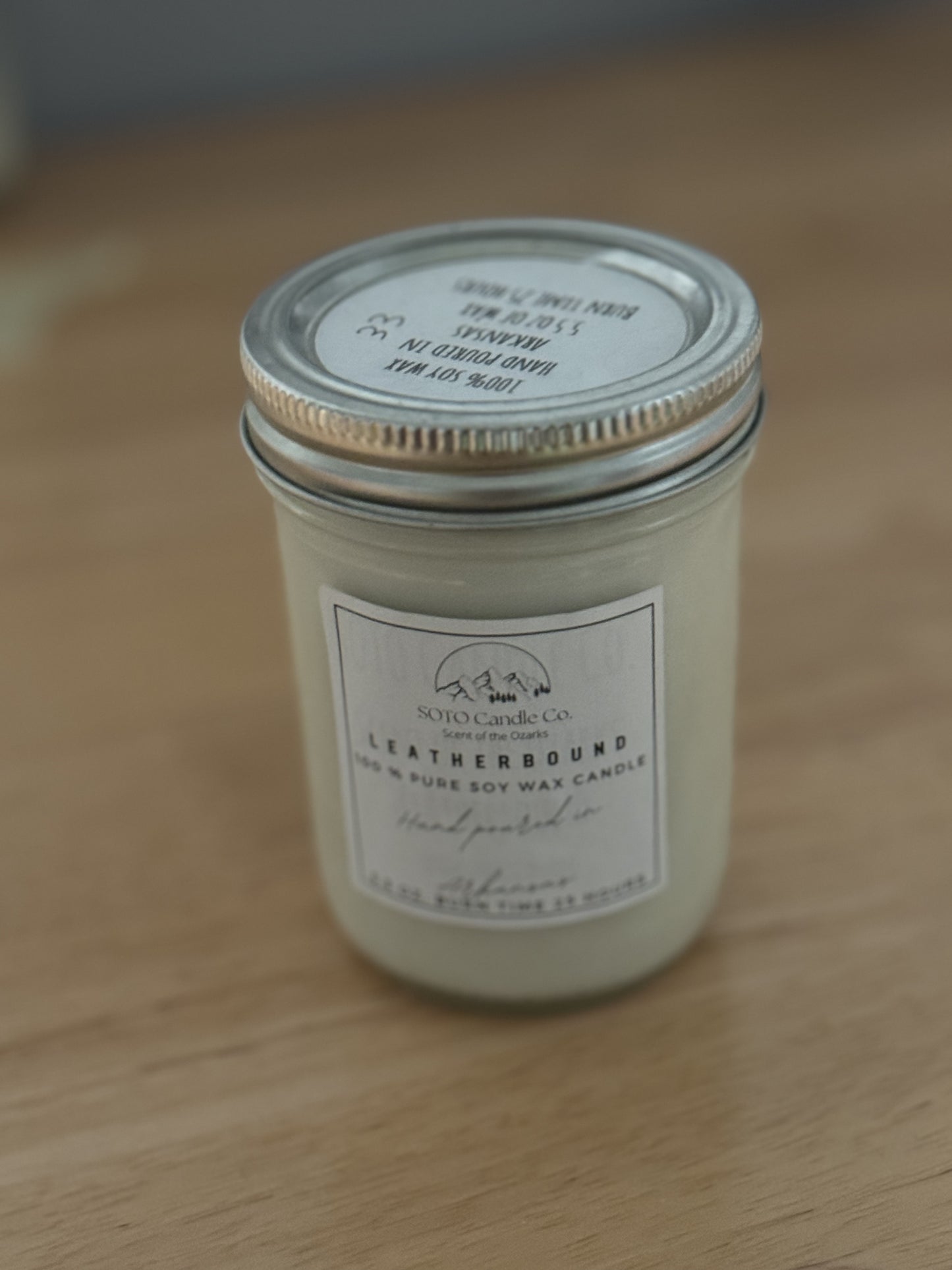 SOTO Candle Co-Mason Jar Single Wick Soy Candle Non Toxic & All Natural