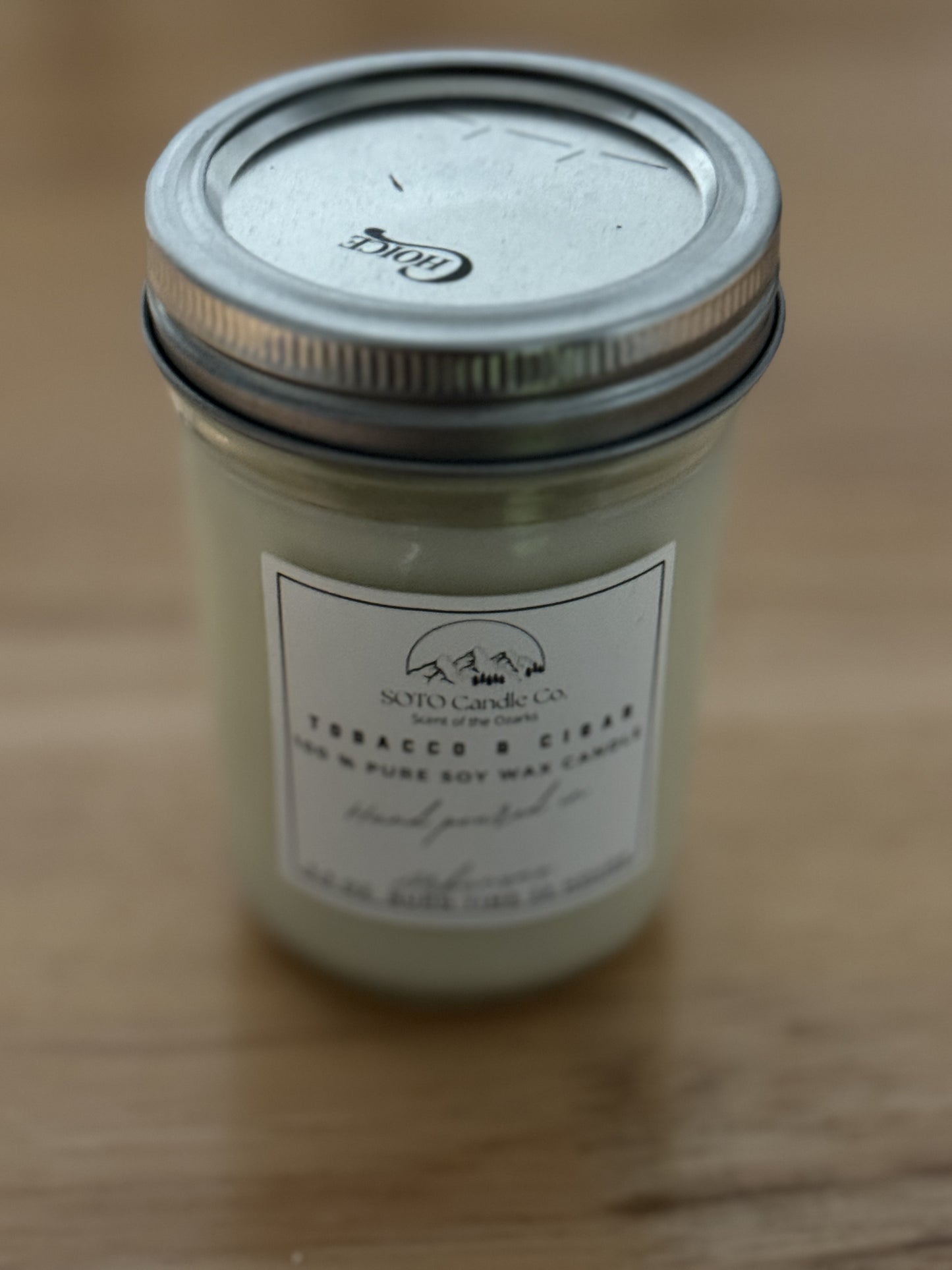 SOTO Candle Co-Mason Jar Single Wick Soy Candle Non Toxic & All Natural