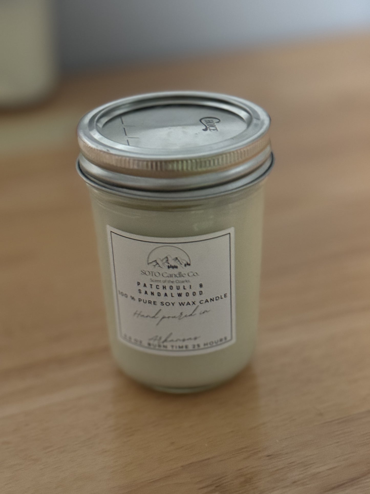 SOTO Candle Co-Mason Jar Single Wick Soy Candle Non Toxic & All Natural