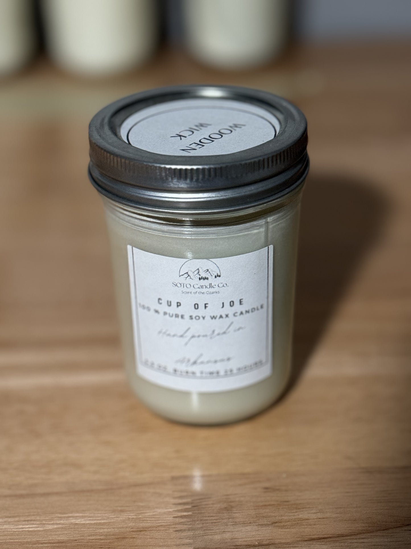 SOTO Candle Co-Mason Jar Single Wick Soy Candle Non Toxic & All Natural