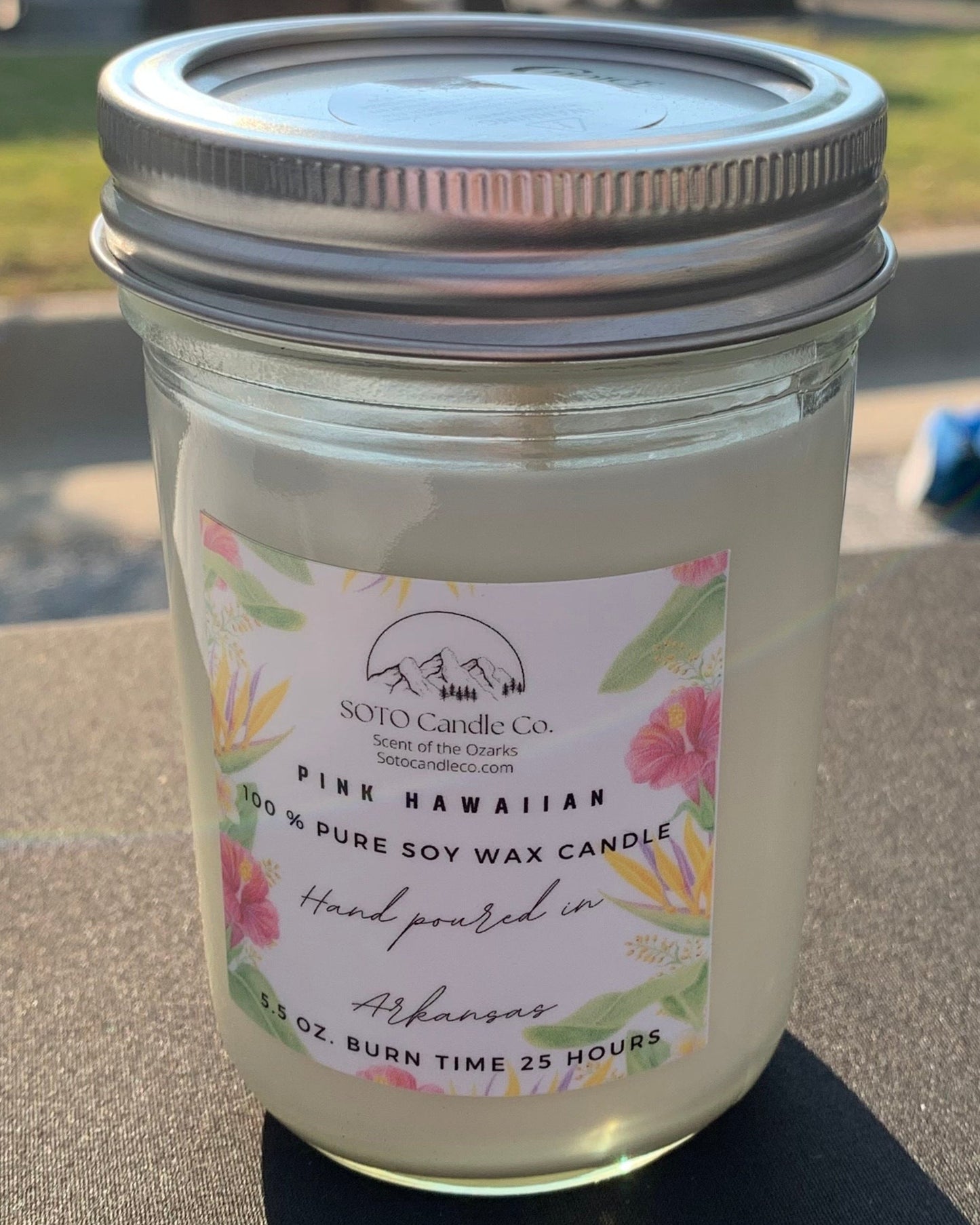 Pink Hawaiian – Mason Jar Candle (5.5 oz)