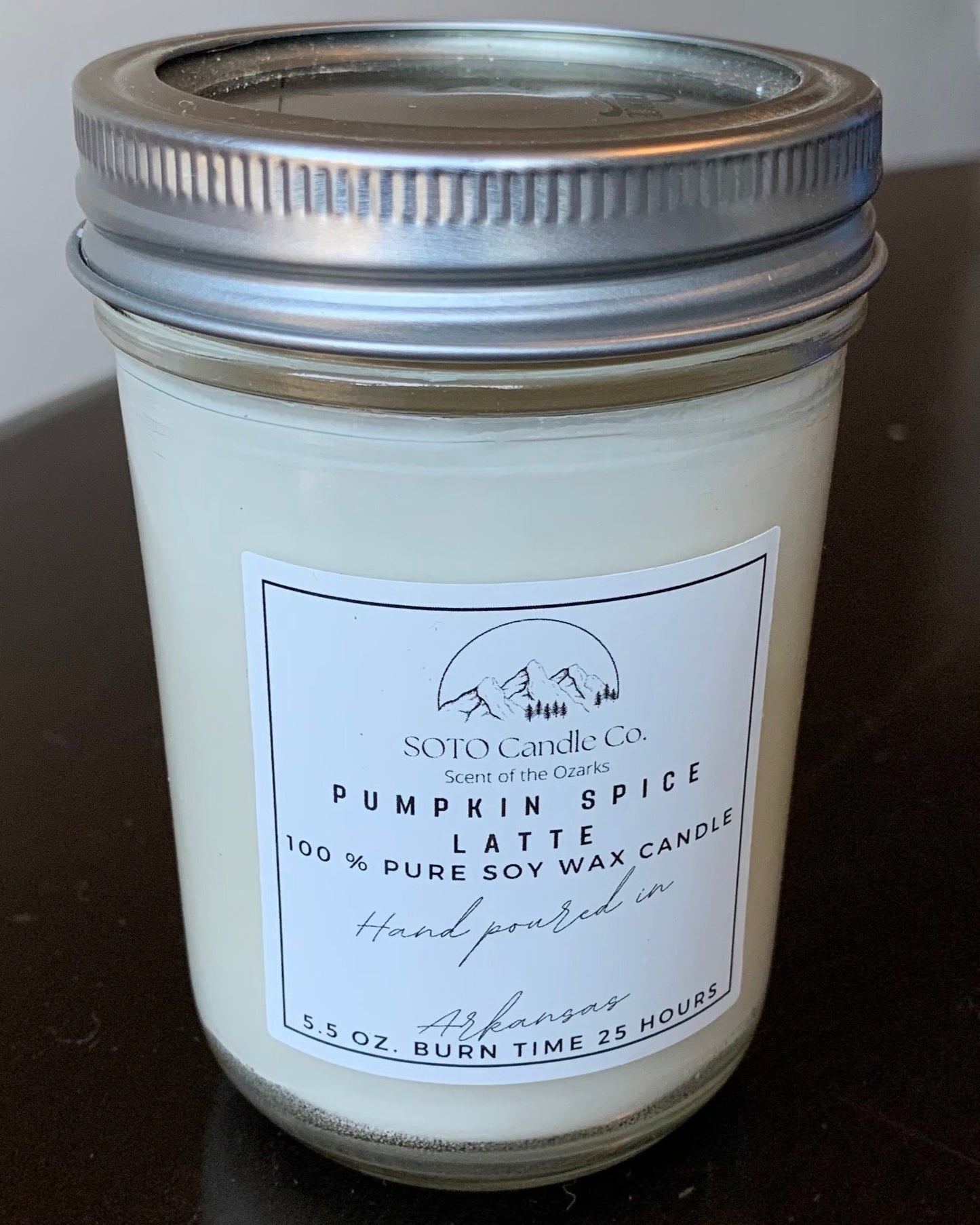 Pumpkin Spice Latte β Mason Jar Candle (5.5 oz)