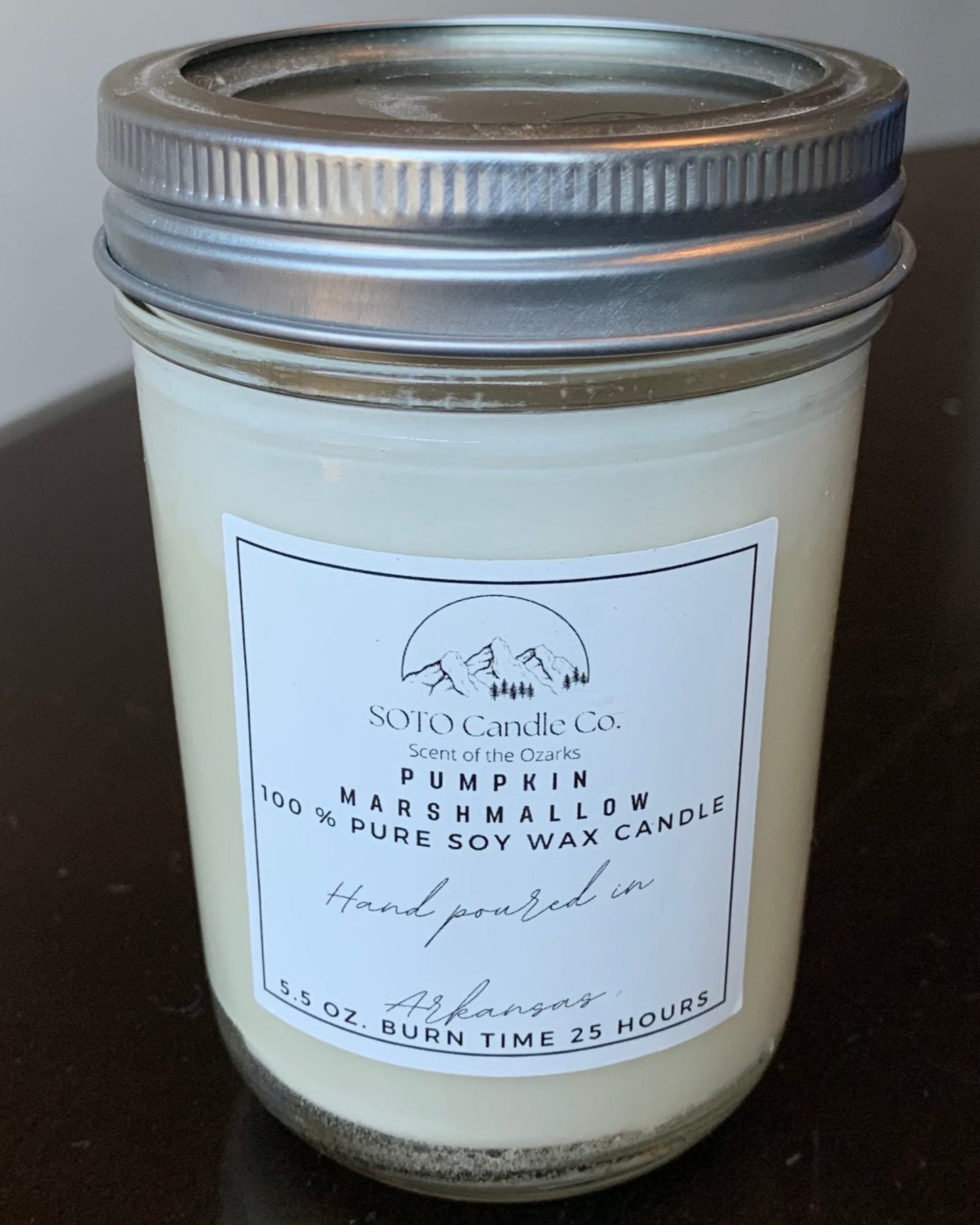 Pumpkin Marshmallow β Mason Jar Candle (5.5 oz)