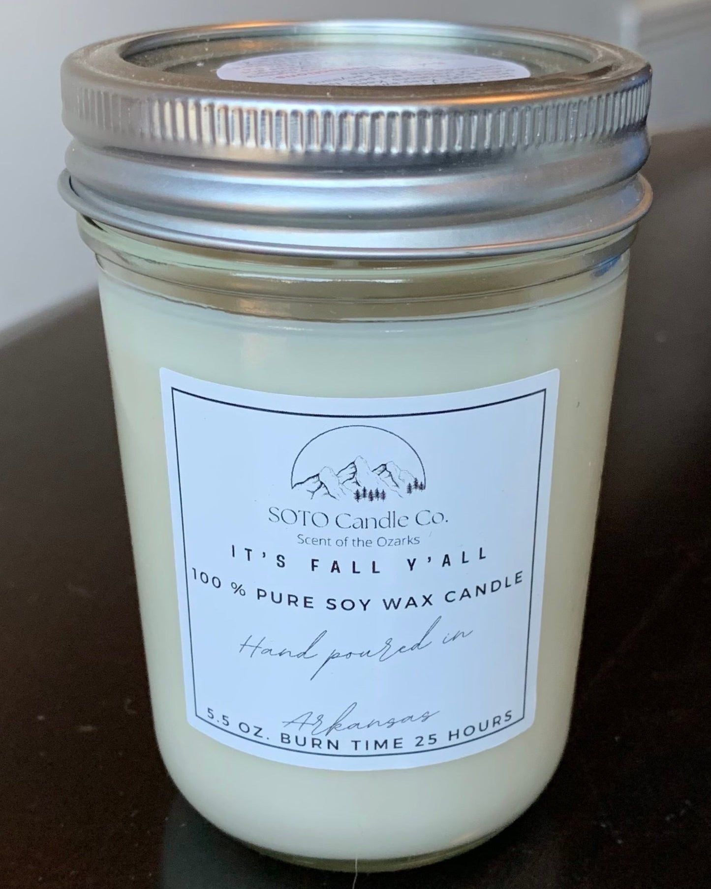It’s Fall Y’all – Mason Jar Candle (5.5 oz)