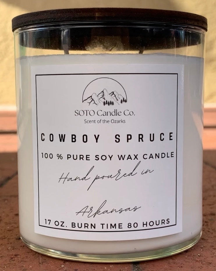 Cowboy Spruce β Tumbler Candle (17 oz)