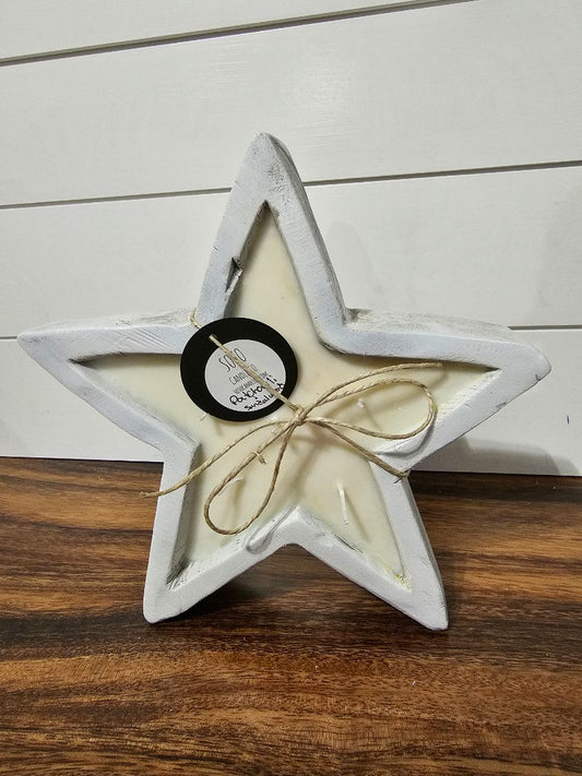 SOTO Candle Co-Wooden Star Shaped Soy Candle Non Toxic & All Natural