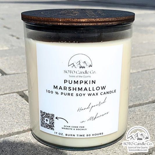 Pumpkin Marshmallow – Tumbler Candle (17 oz) | 2 Wick | Sweet, Cozy, Spiced | Clean Soy, Pet-Safe, Hand-Poured