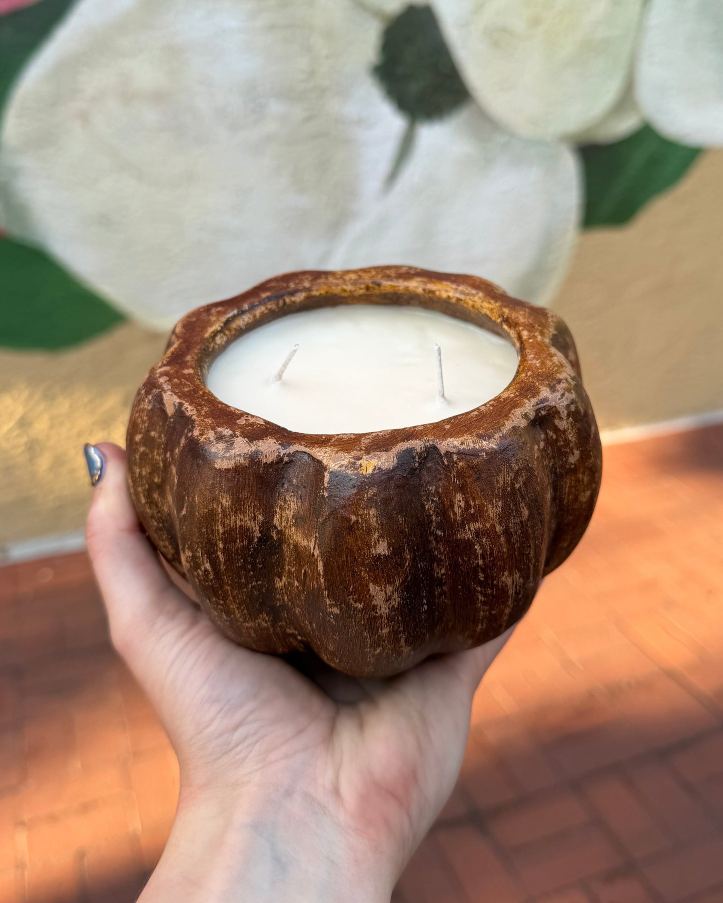 Leaves – Pumpkin Bowl 2-Wick Candle
