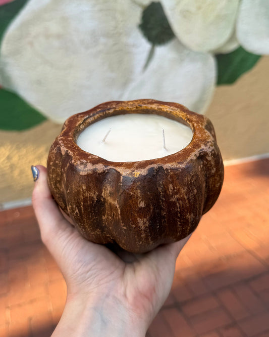 Pumpkin Spice Latte – Pumpkin Bowl 2-Wick Candle