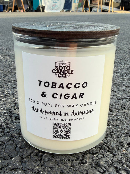 Tobacco & Cigar – Tumbler Candle (17 oz)