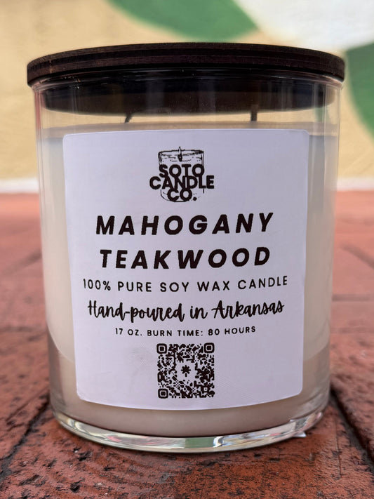 Mahogany Teakwood – Tumbler Candle (17 oz)