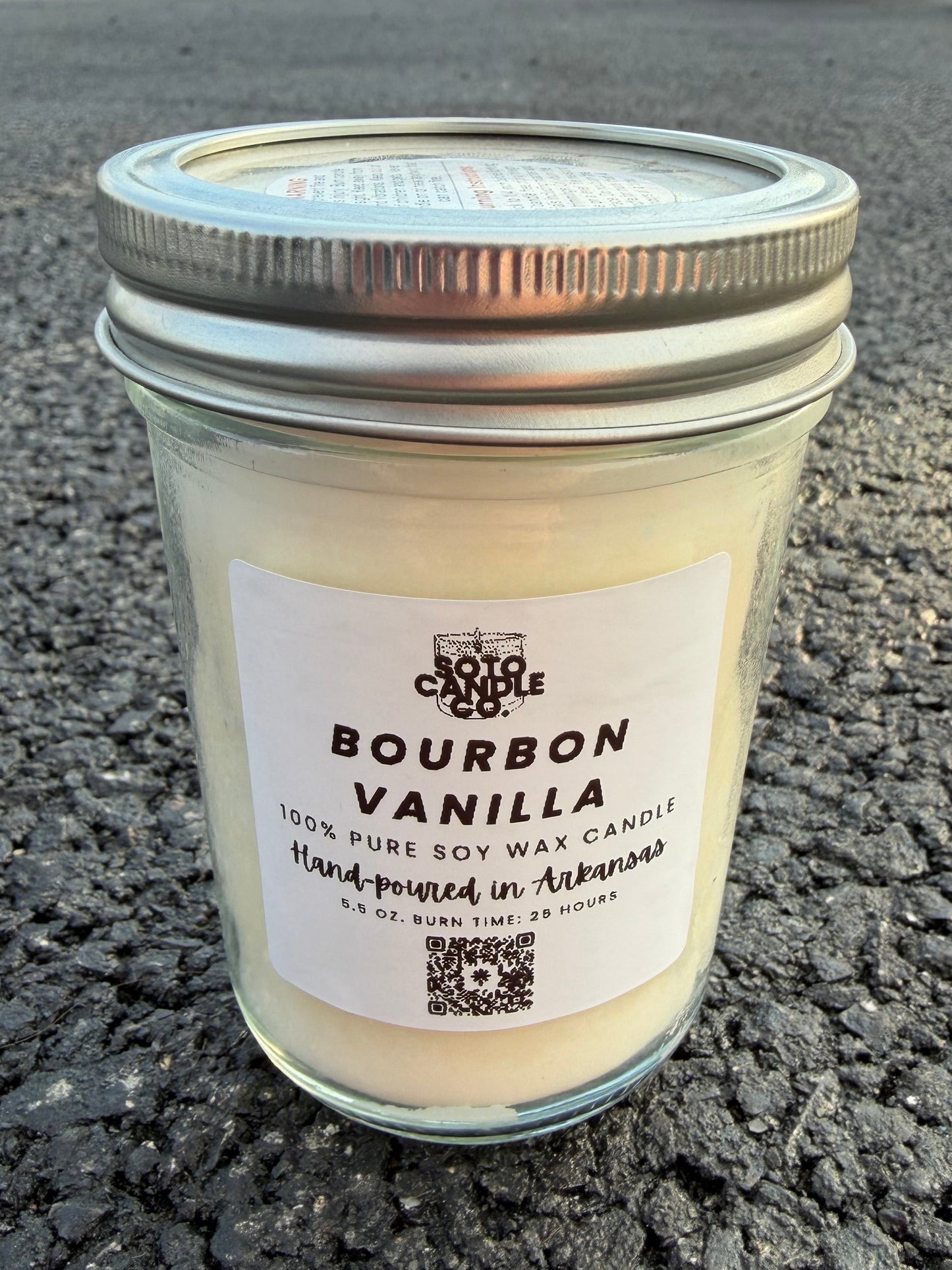 Bourbon Vanilla – Mason Jar Candle (5.5 oz)