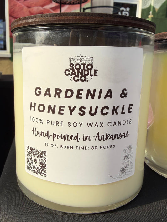 Gardenia & Honeysuckle – Tumbler Candle (17 oz)
