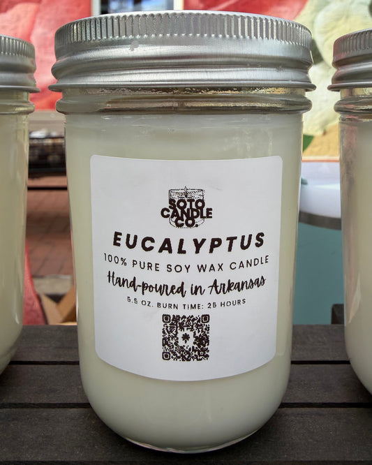 Eucalyptus – Mason Jar Candle (5.5 oz)
