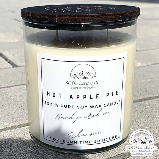 Hot Apple Pie – Tumbler Candle (17 oz) | 2 Wick | Warm, Spiced, Sweet | Clean Soy, Pet-Safe, Hand-Poured