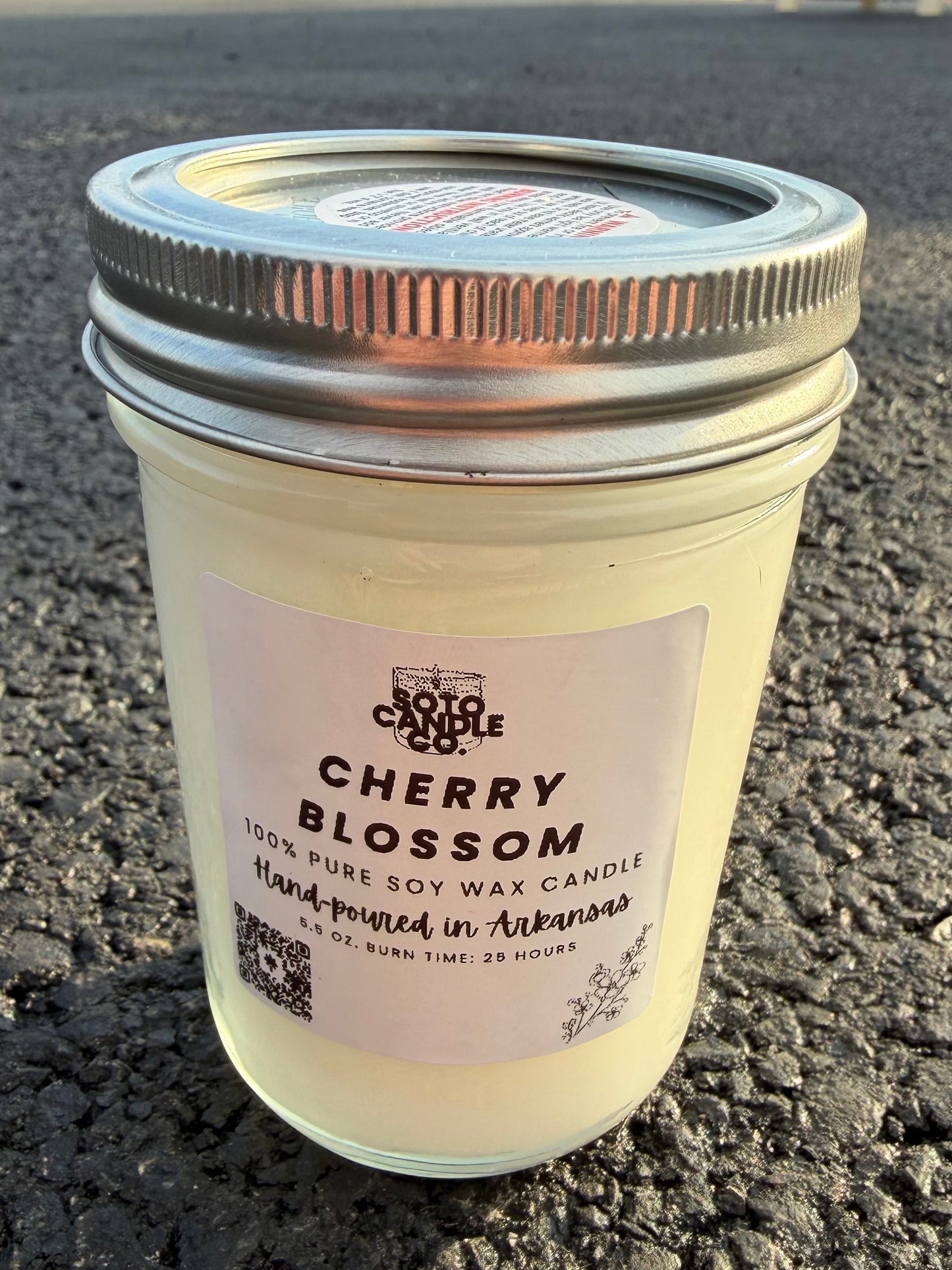 Cherry Blossom – Mason Jar Candle (5.5 oz)