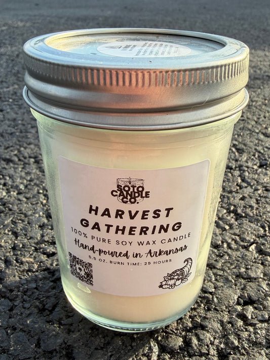 Harvest Gathering – Mason Jar Candle (5.5 oz)