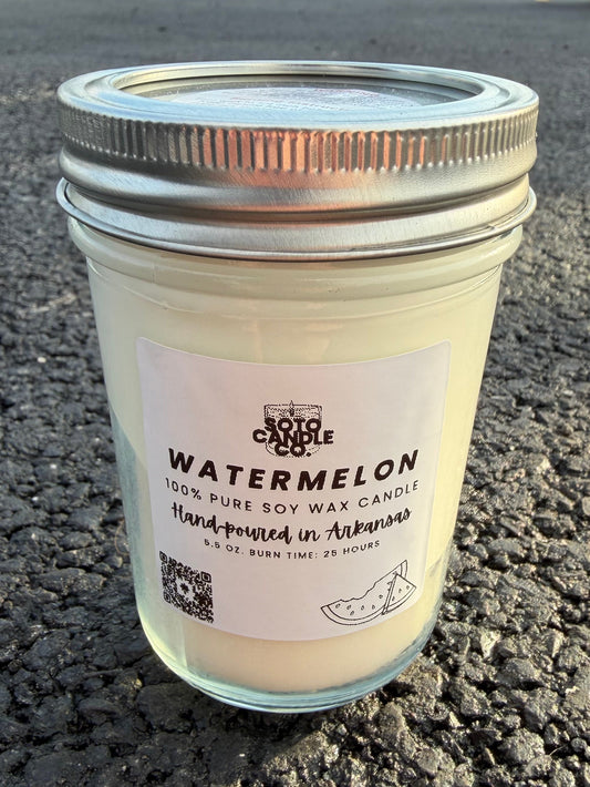 Watermelon – Mason Jar Candle (5.5 oz)