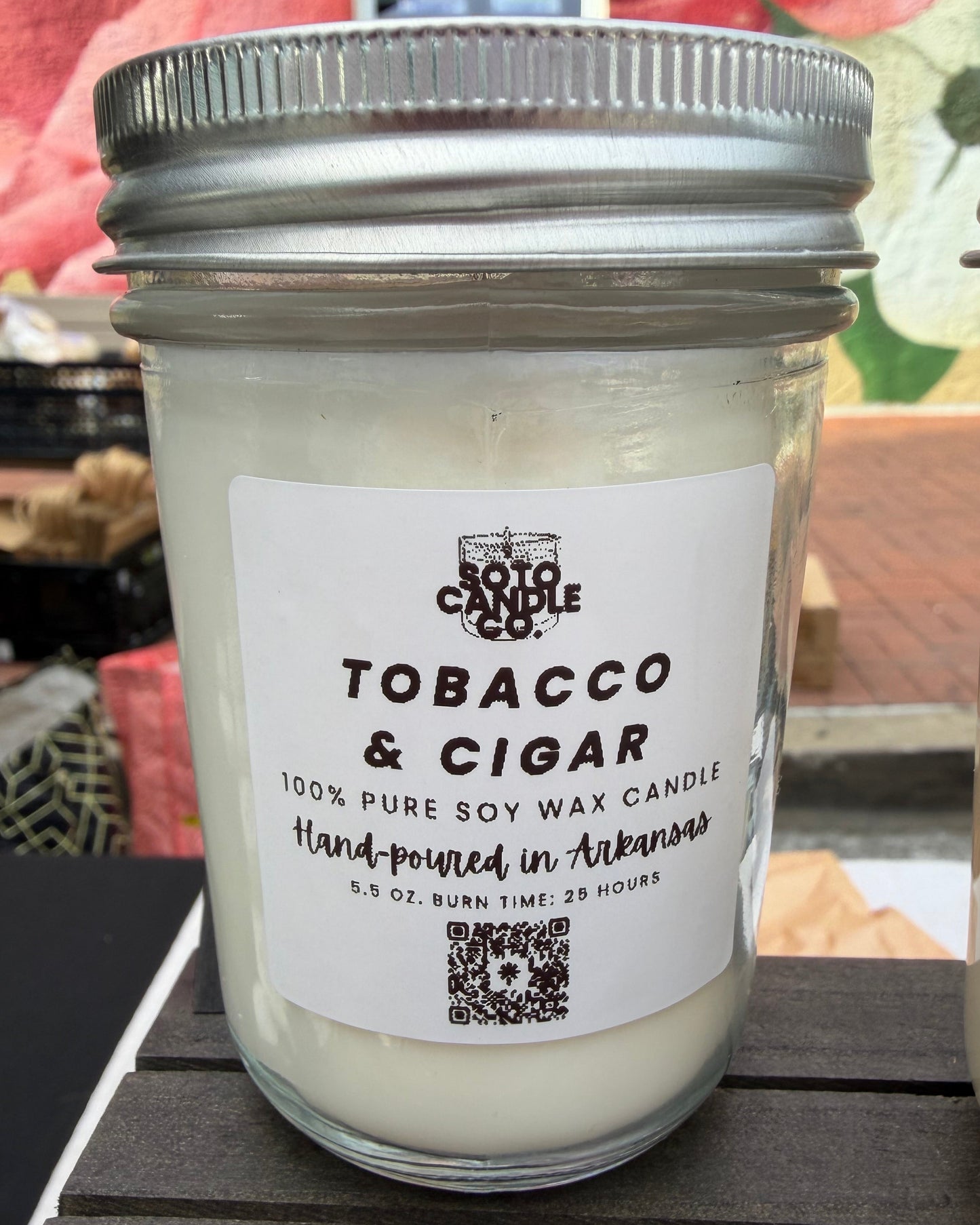 Tobacco & Cigar – Mason Jar Candle (5.5 oz)