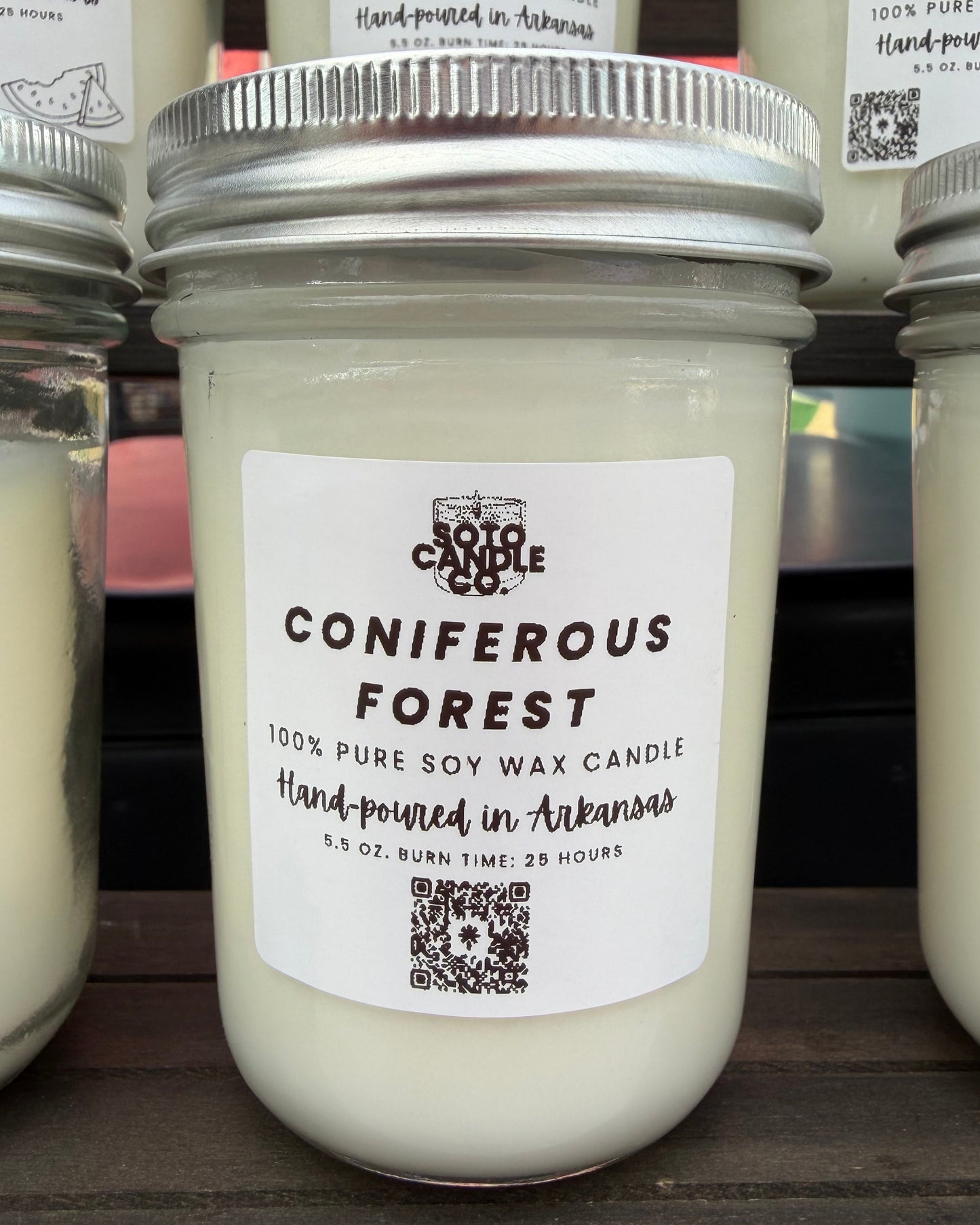Coniferous Forest – Mason Jar Candle (5.5 oz)