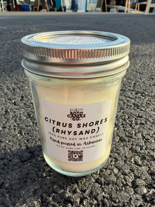 Citrus Shores – Mason Jar Candle (5.5 oz)