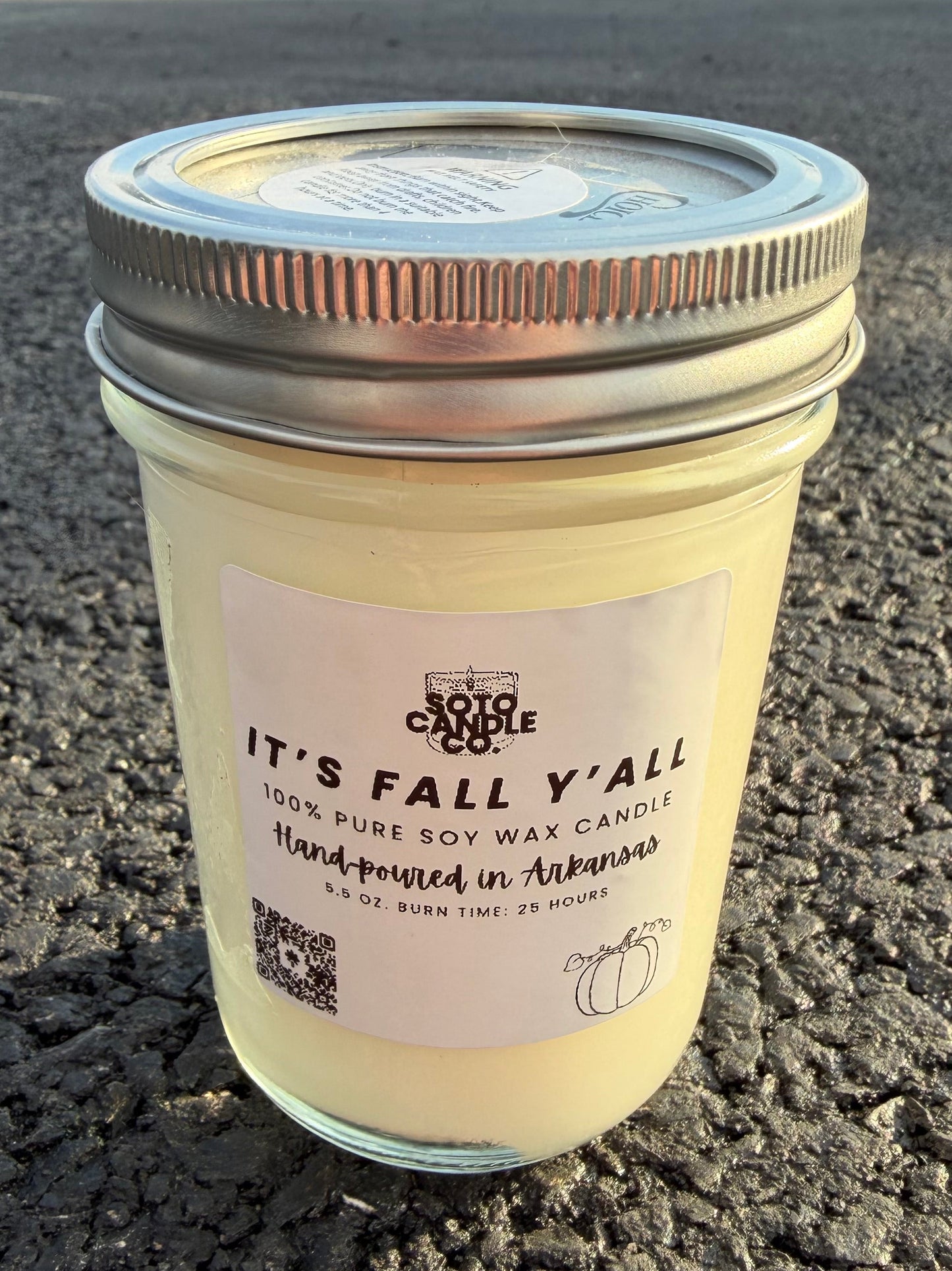 It’s Fall Y’all – Mason Jar Candle (5.5 oz)