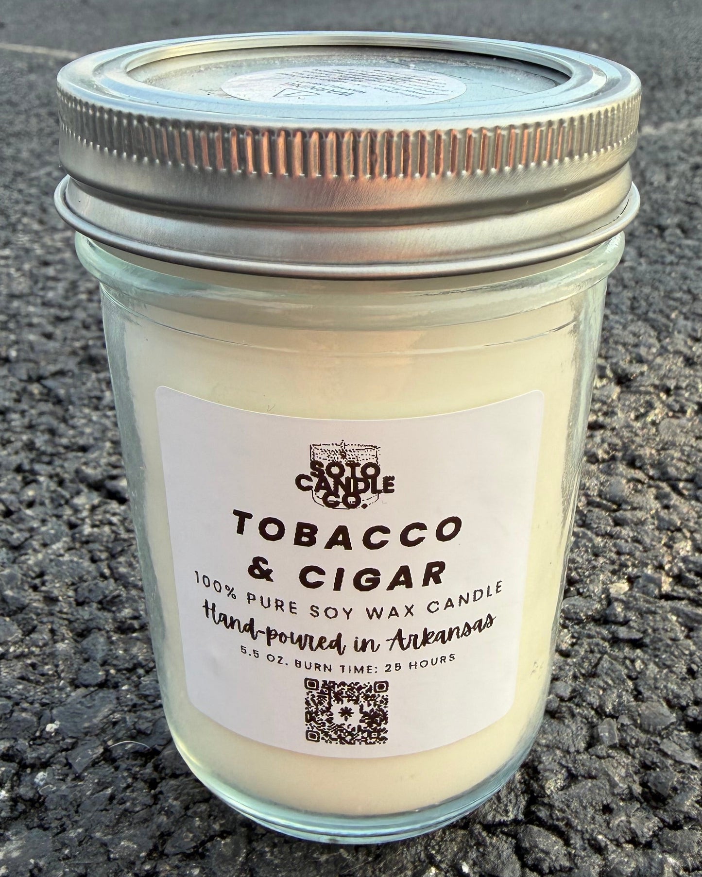 Tobacco & Cigar – Mason Jar Candle (5.5 oz)