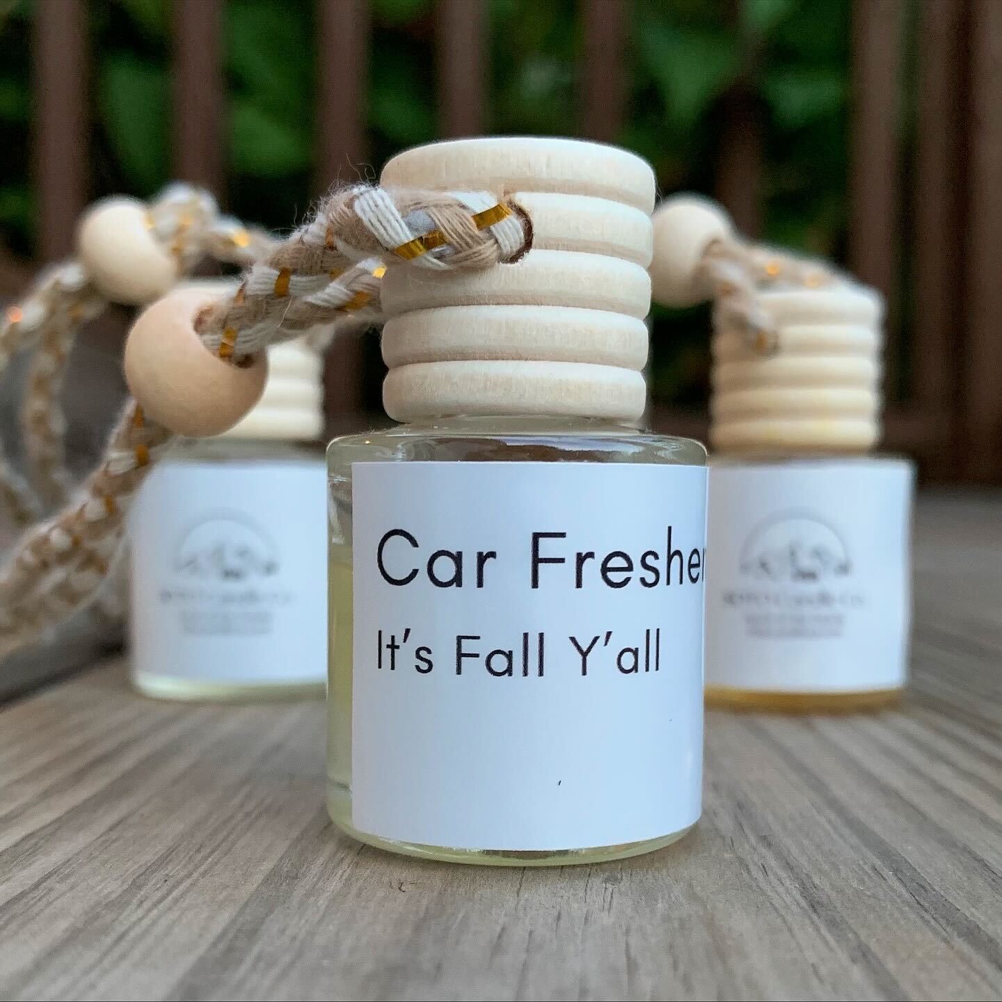 It’s Fall Y’all – Car Freshener | Fruity, Warm, Cozy | Natural Coconut Oil + Clean Scent Oils | Pet-Safe, Hand-Poured
