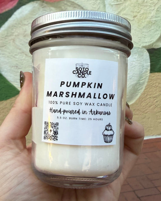 Pumpkin Marshmallow – Mason Jar Candle (5.5 oz)