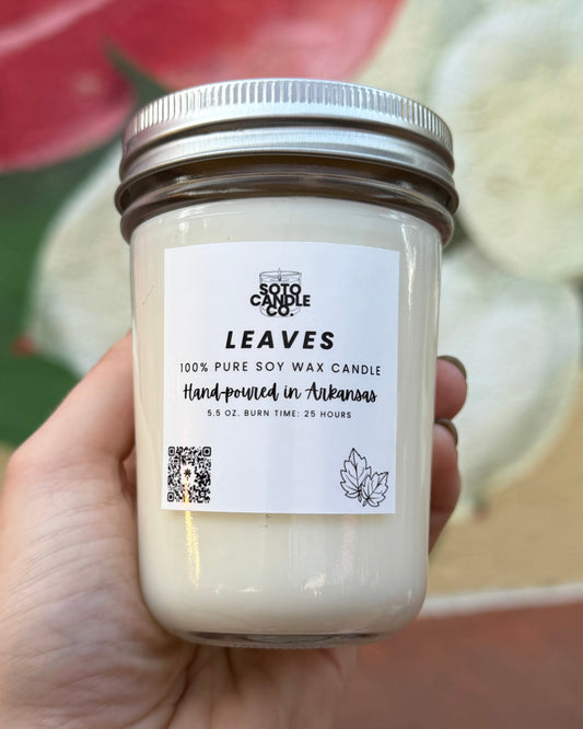 Leaves – Mason Jar Candle (5.5 oz)