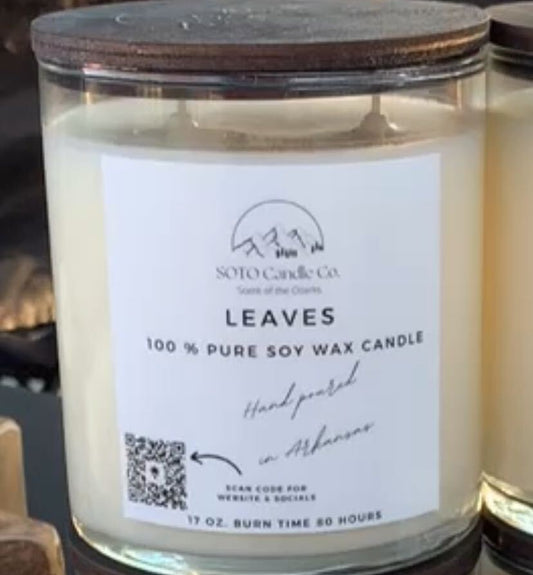 Leaves – Tumbler Candle (17 oz) | 2 Wick | Fruity, Spiced, Cozy | Clean Soy, Pet-Safe, Hand-Poured