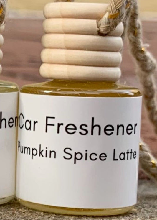 Pumpkin Spice Latte – Car Freshener | Warm, Spiced, Cozy | Natural Coconut Oil + Clean Scent Oils | Pet-Safe, Hand-Poured
