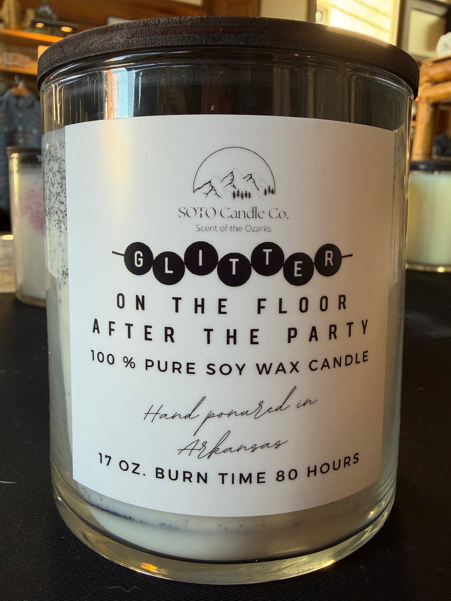 Glitter on the Floor After the Party – Tumbler Candle (17 oz)