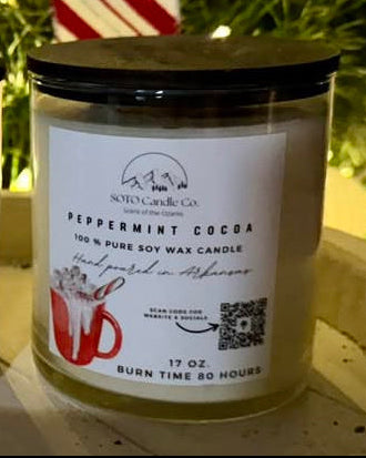 Peppermint Cocoa – Tumbler Candle (17 oz)
