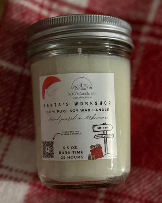 Santa's Workshop – Mason Jar Candle (5.5 oz)