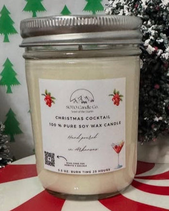 Christmas Cocktail – Mason Jar Candle (5.5 oz)