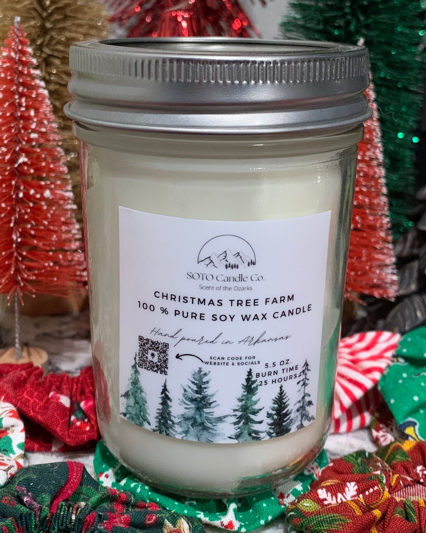 Christmas Tree Farm – Mason Jar Candle (5.5 oz)